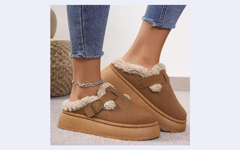 new-luxury-winter-womens-boken-shoes--plush-retro-bean-boots-cotton-flat-sole-slippers-fashion-platform-womens-footwear